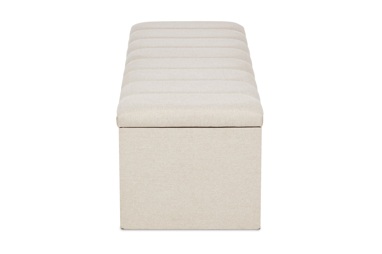 Shelley Upholstered ottoman blanket box with fluting