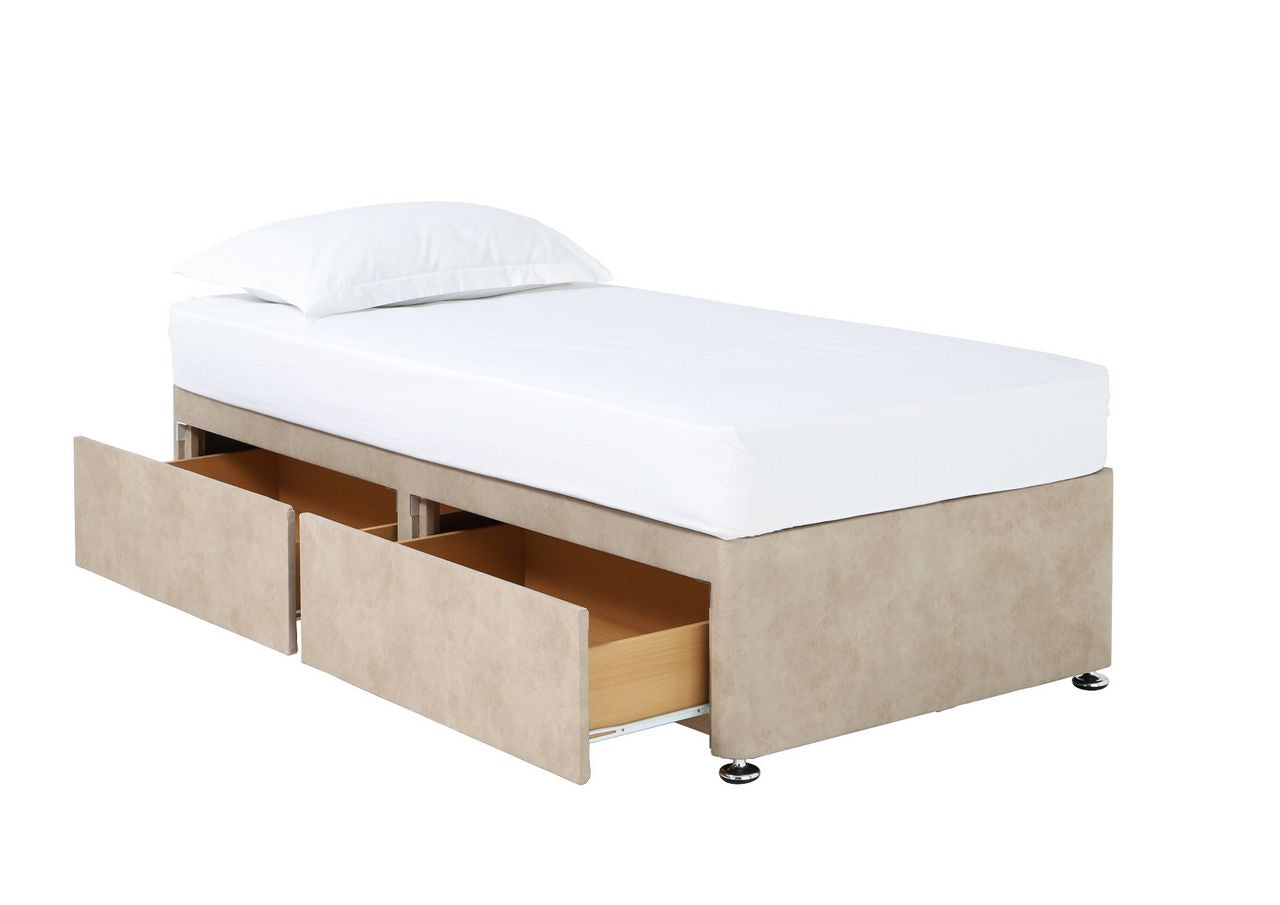 Elizabeth Upholstered divan base, with 2 large side drawers