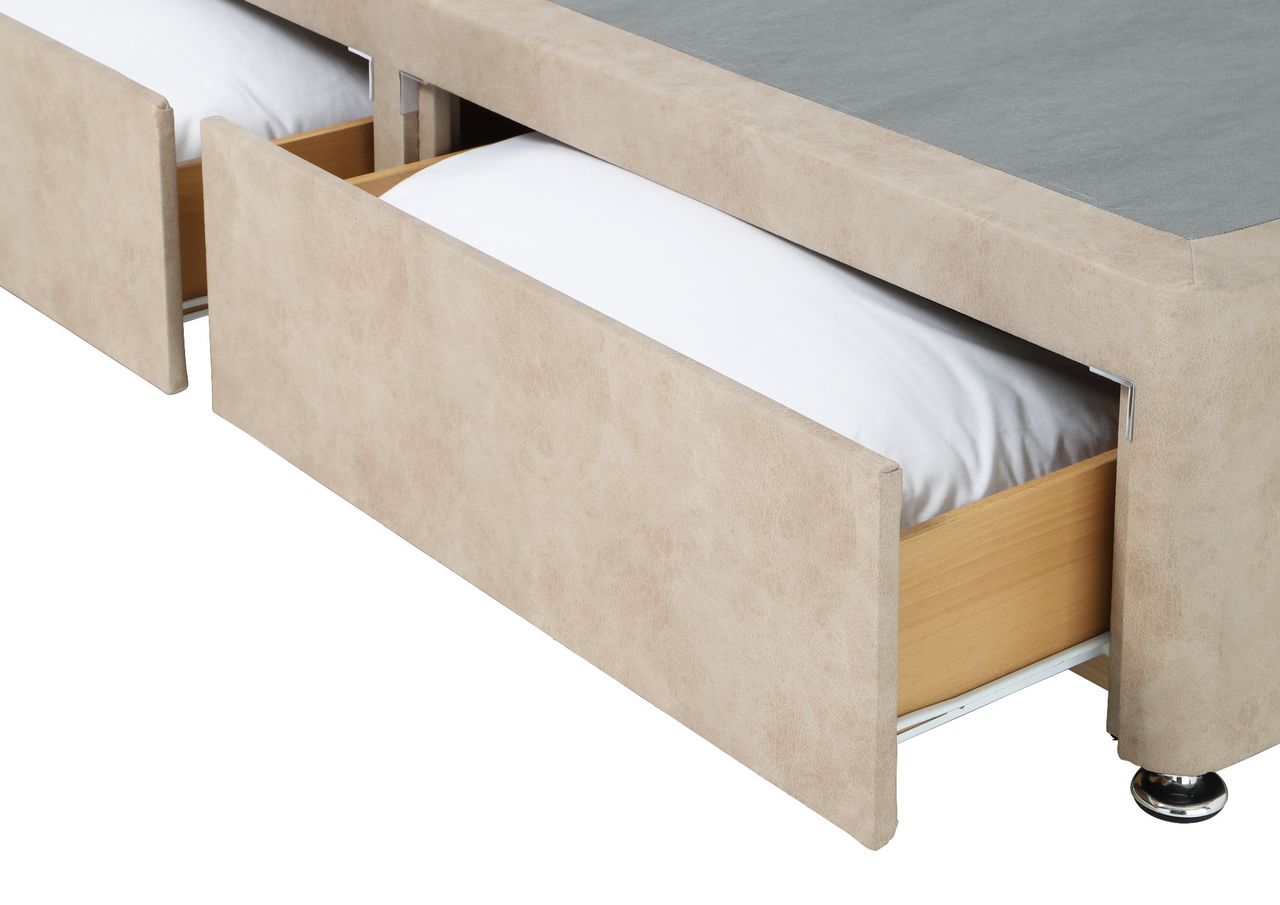 Elizabeth Upholstered divan base, with 2 large side drawers