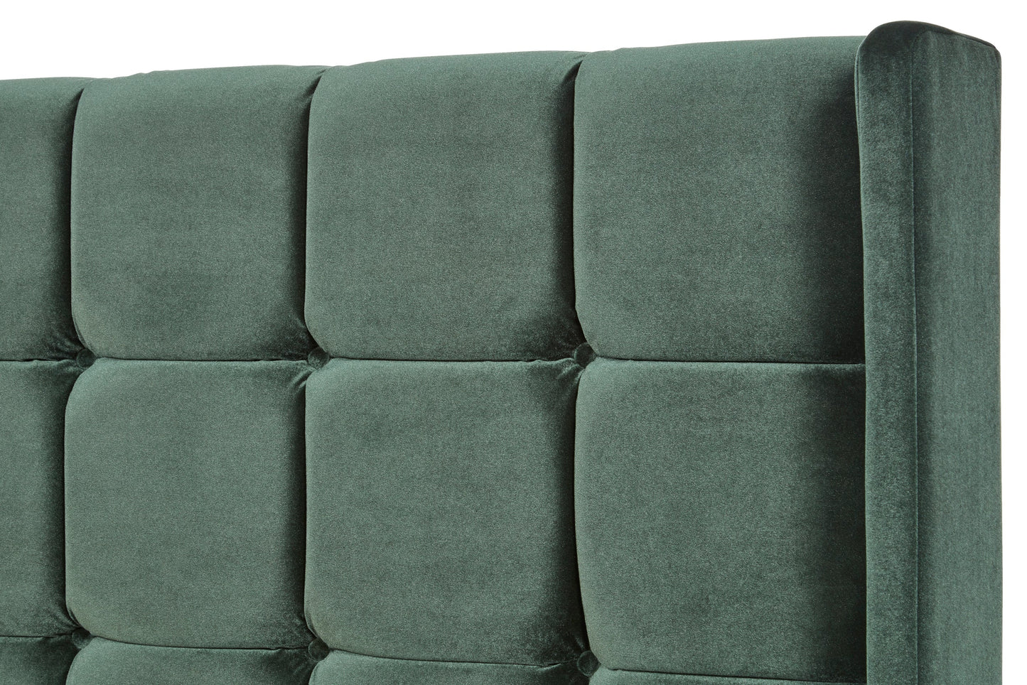 Watson Upholstered bed with panelled winged headboard