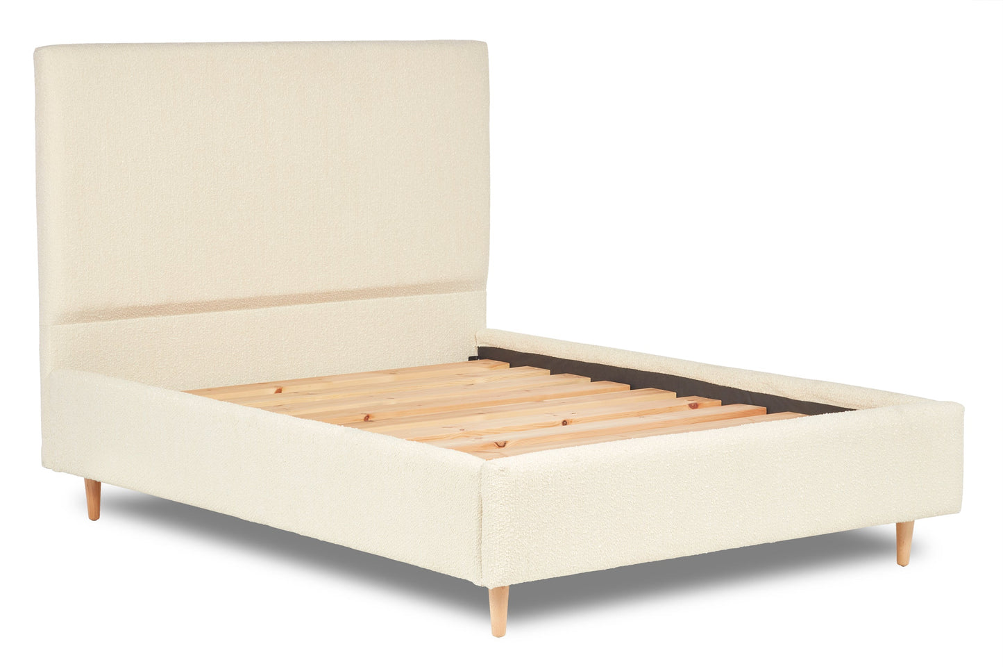 Berry Modern upholstered bed with minimalist design