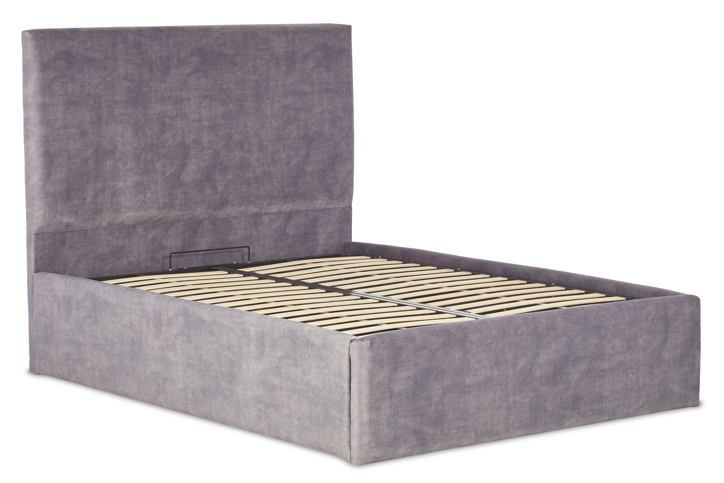 Berry Upholstered ottoman bed with low foot end