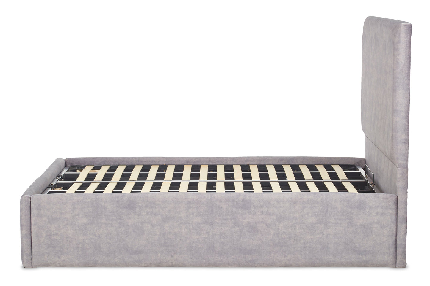 Berry Upholstered ottoman bed with low foot end