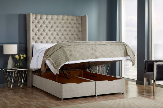 Eleanor Storage ottoman bed base – end lift
