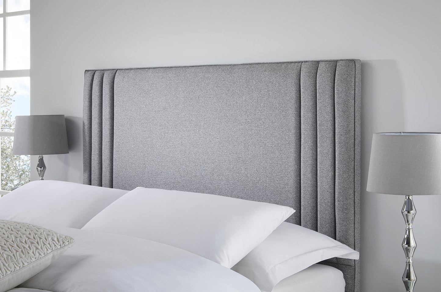 Moneypenny Smart contemporary upholstered floor-standing headboard