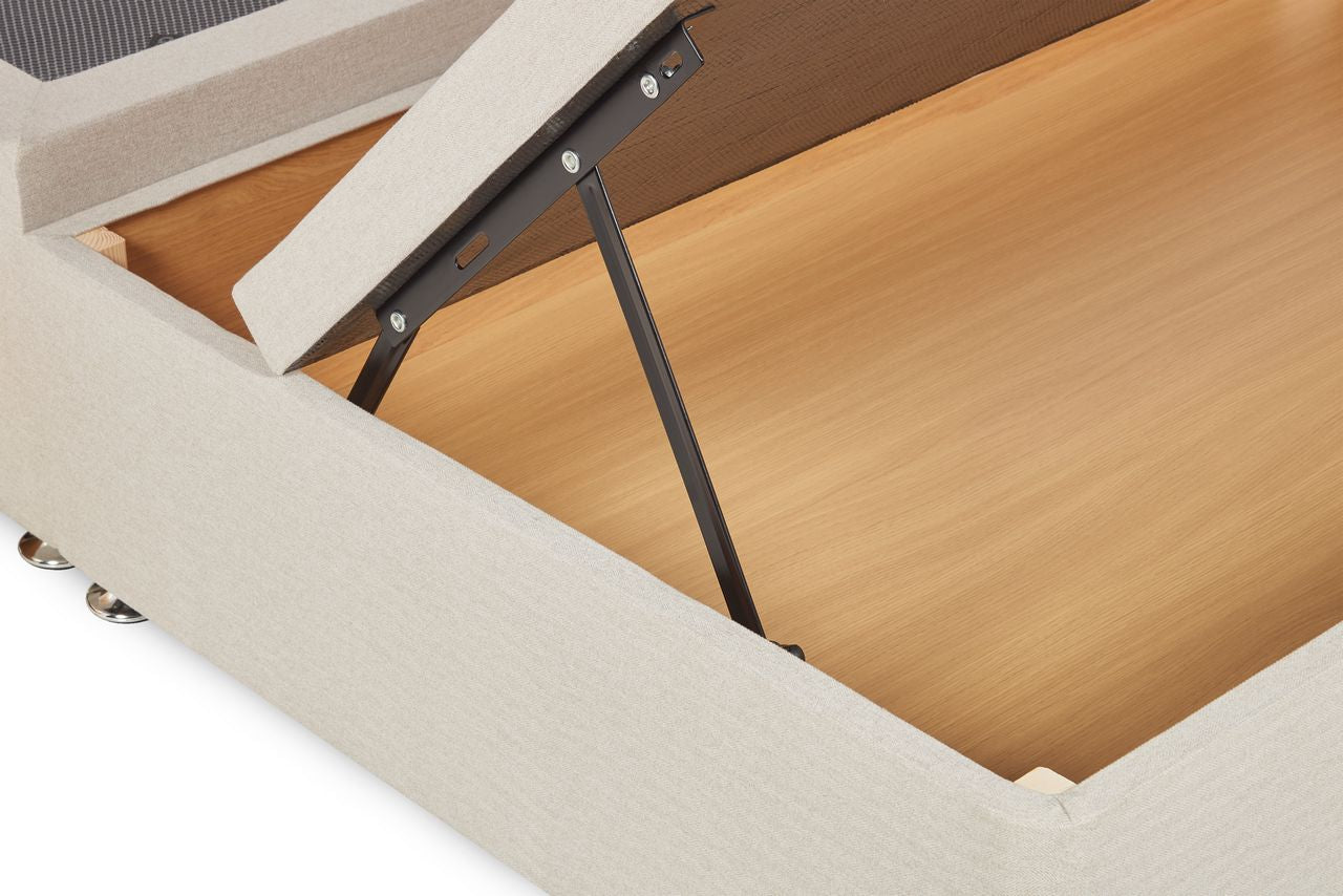 Eleanor Storage ottoman bed base – half-end lift