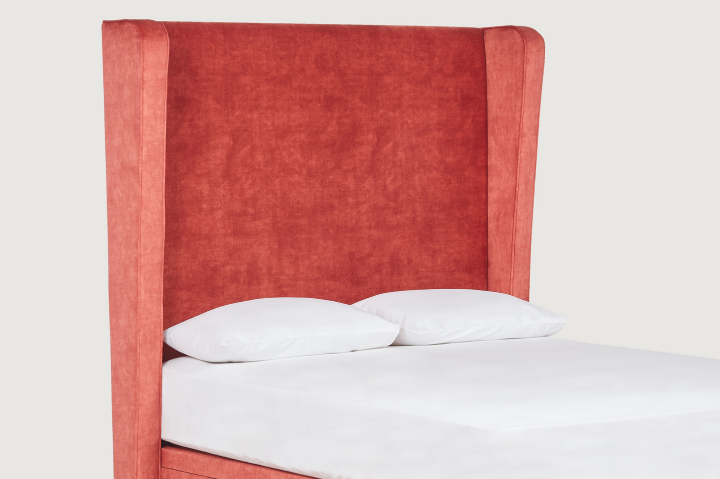 Juliet Tall upholstered floor-standing headboard with tapered wings