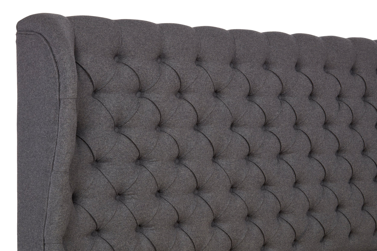 McKellen Upholstered Bed With Low Foot End, Tapered Legs