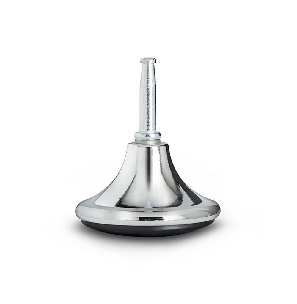 Catherine Upholstered low divan base with chrome glides - total height 19cm