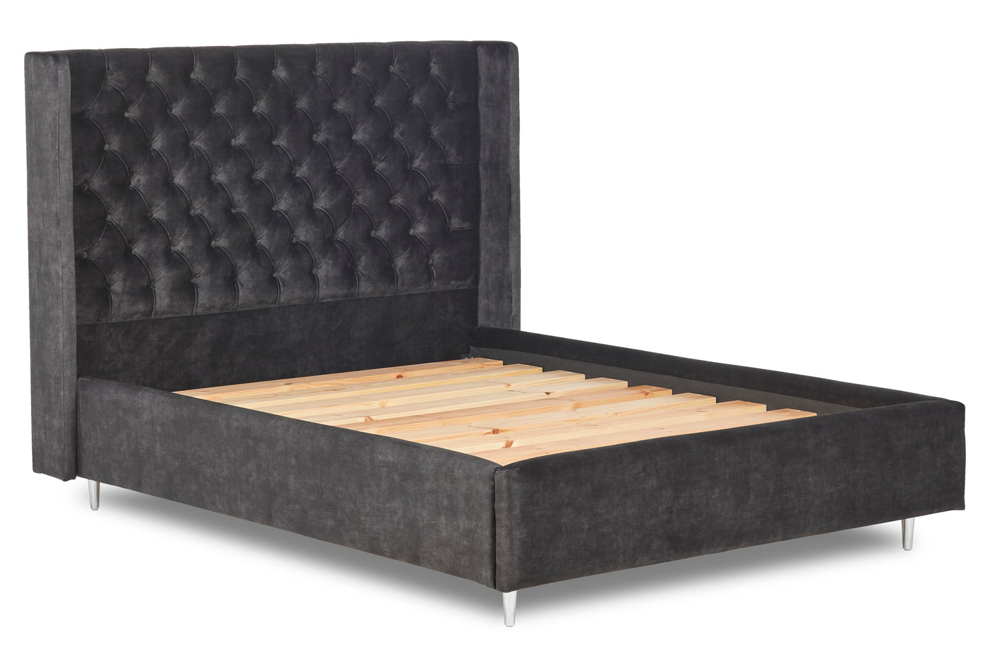 Ringo Upholstered bed with winged headboard