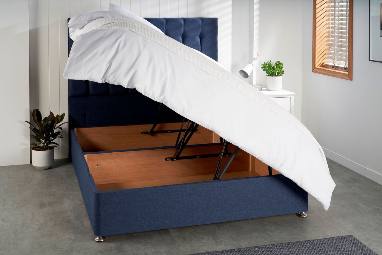 Eleanor Storage ottoman bed base - side lift