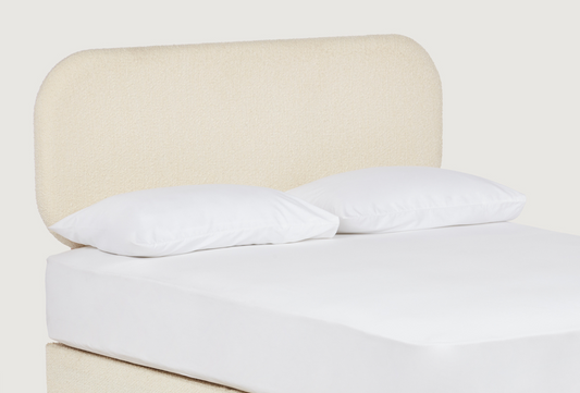 Twiggy Upholstered round-edged strutted headboard