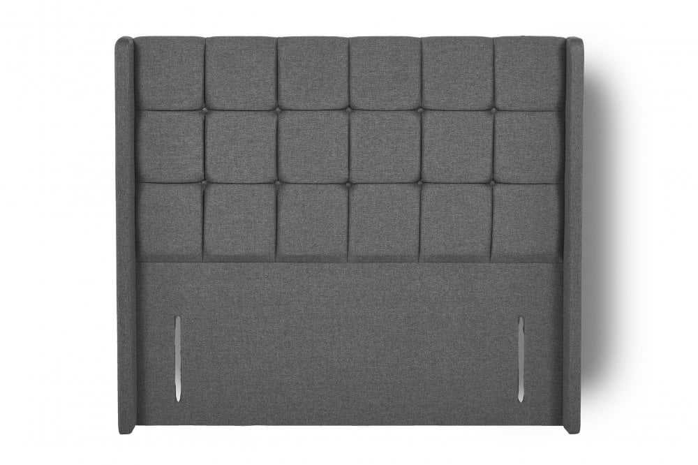 Adele Upholstered floor-standing headboard with wings