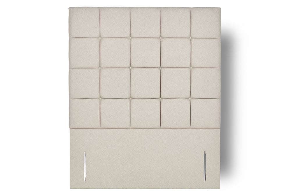 Attenborough Tall upholstered floor-standing headboard with square panels