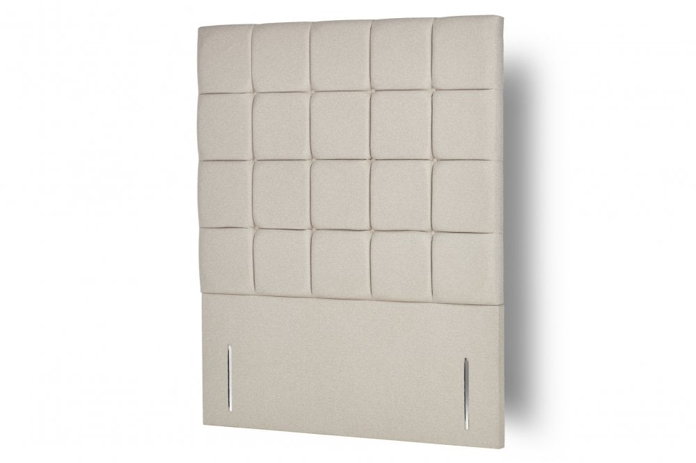 Attenborough Tall upholstered floor-standing headboard with square panels
