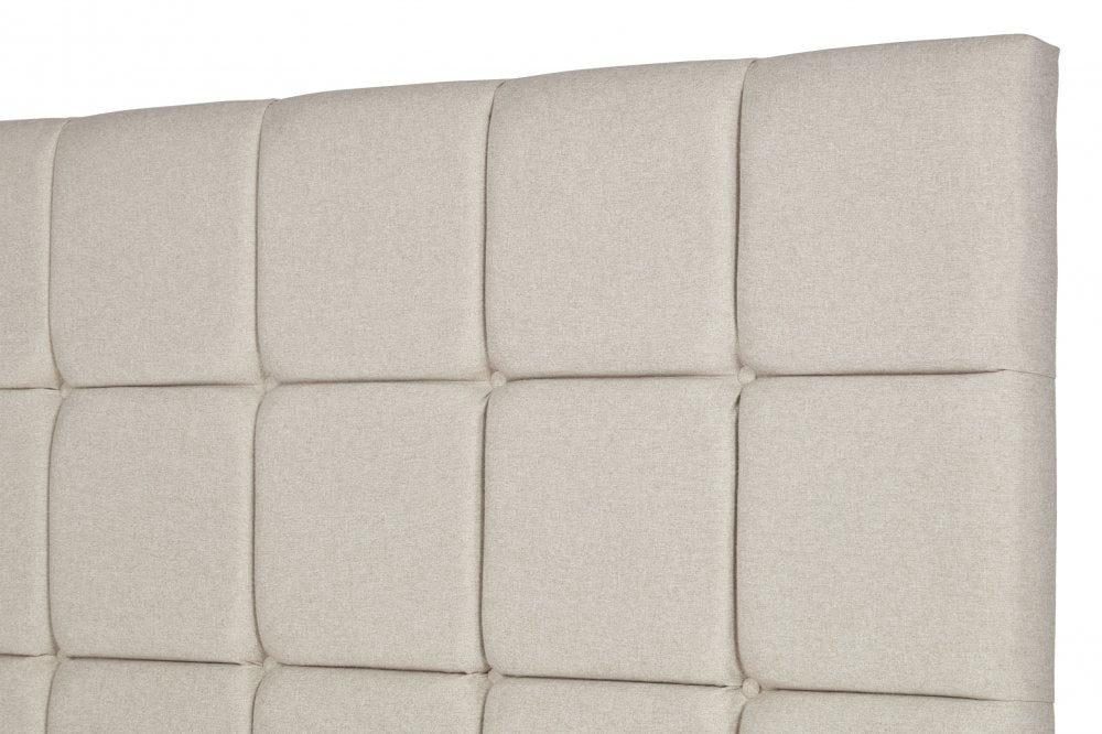 Attenborough Tall upholstered floor-standing headboard with square panels