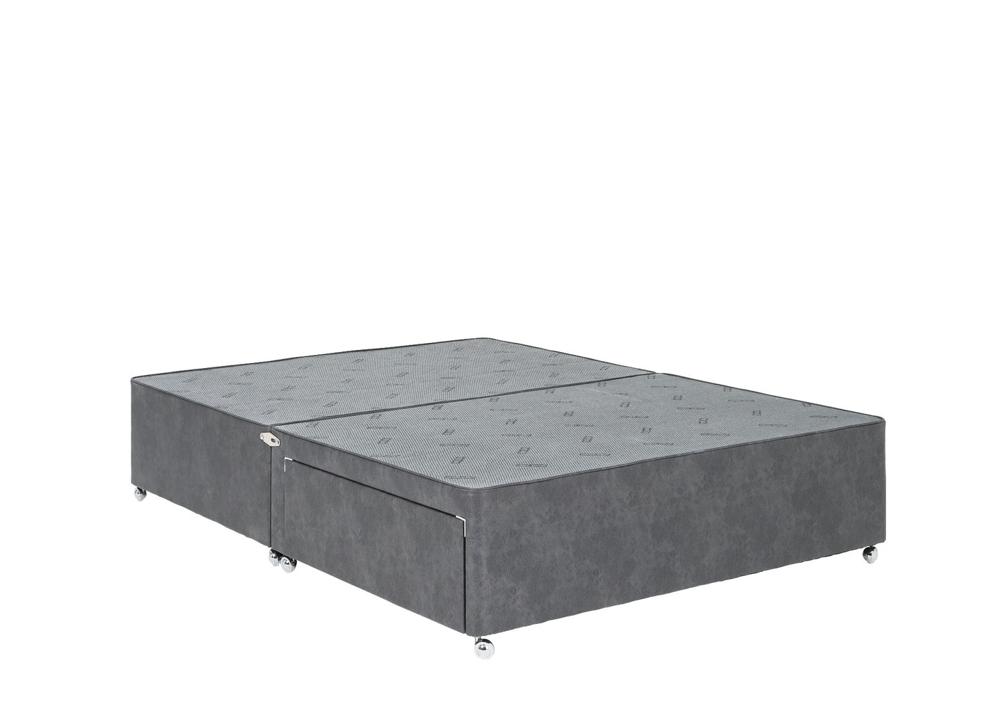 Anne Luxury upholstered divan base, with 2 large foot-end drawers