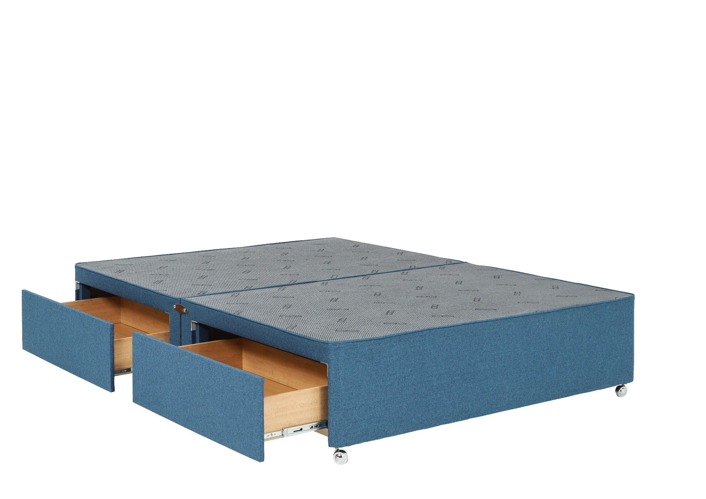 Anne Luxury upholstered divan base, with 2 large side drawers