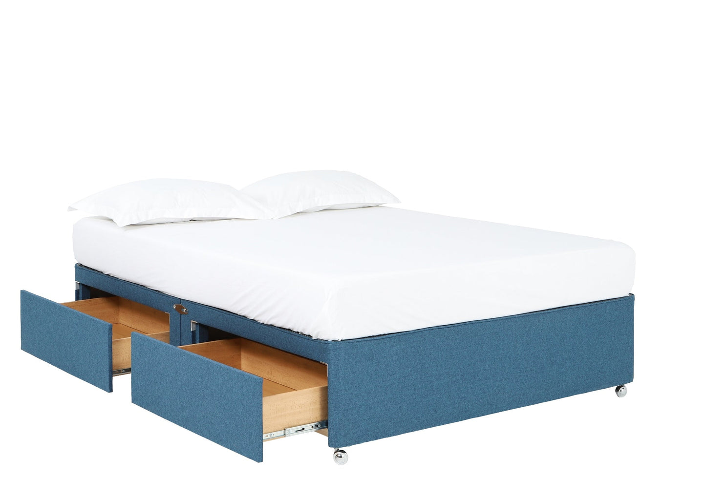 Anne Luxury upholstered divan base, with 4 large drawers