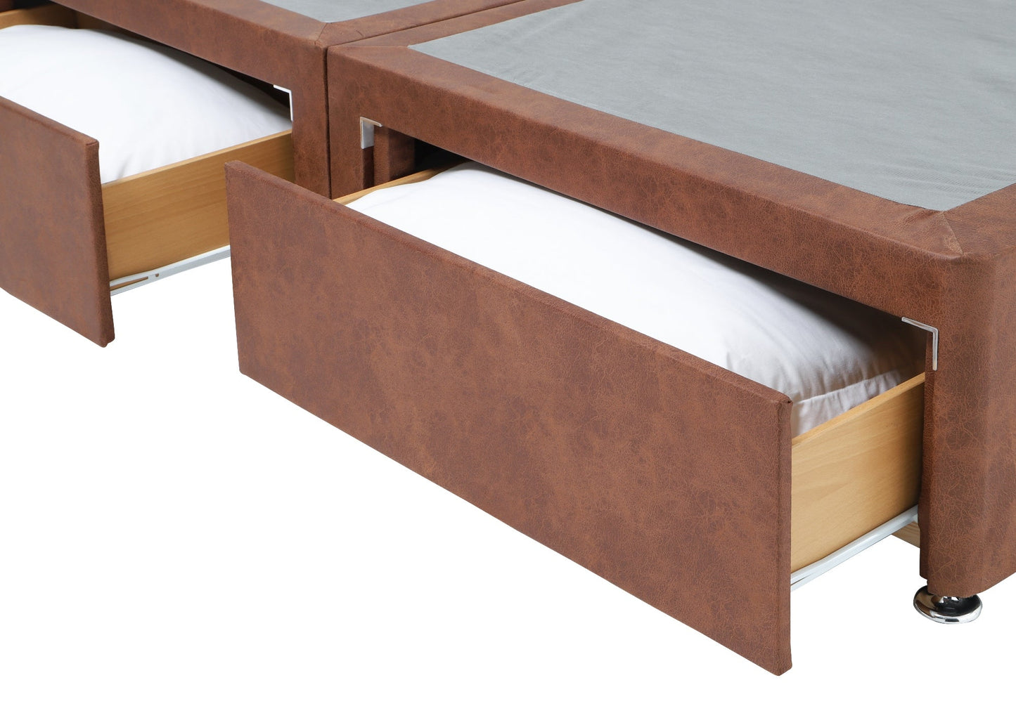 Elizabeth Upholstered divan base, with 4 large drawers