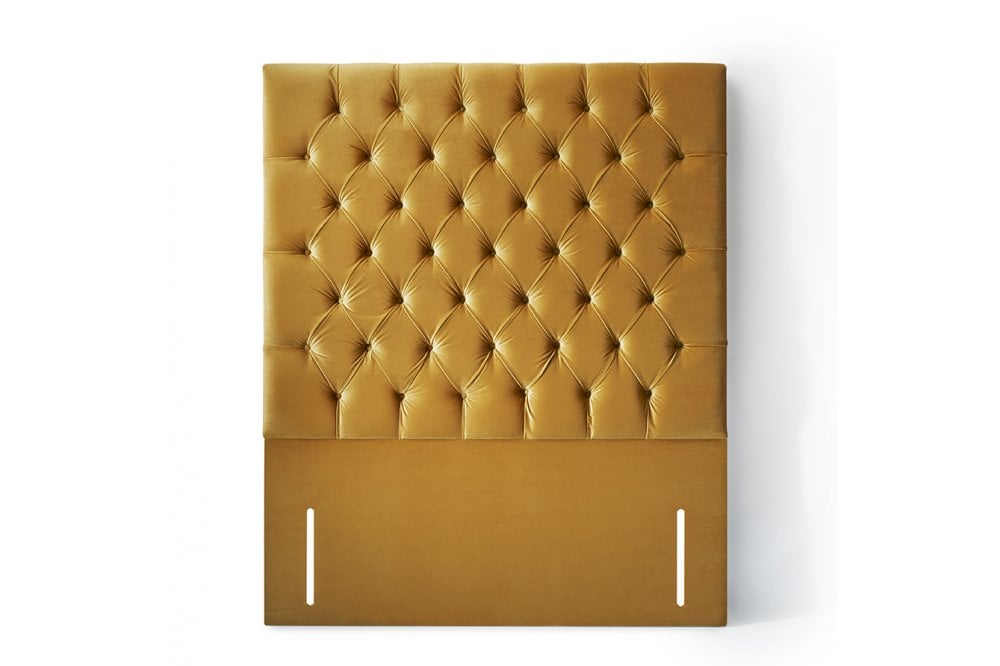 Helena Tall upholstered headboard with chesterfield design