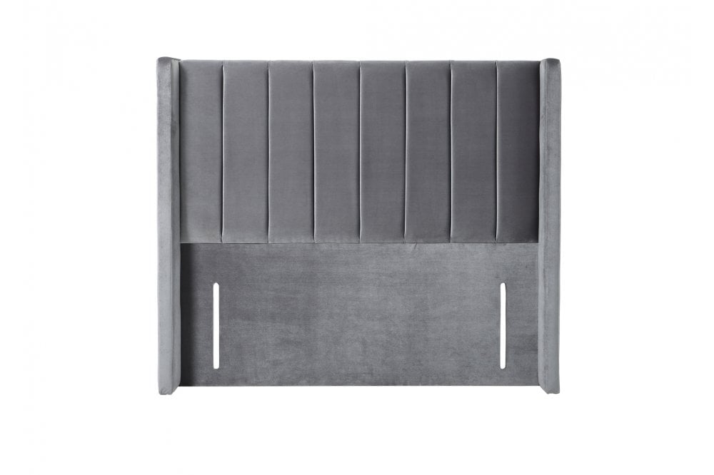 Jagger Contemporary upholstered floor-standing headboard with wings
