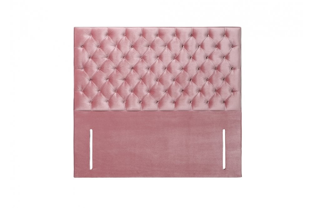 Lennon Chesterfield button-backed upholstered floor-standing headboard