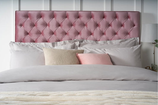 Lennon Chesterfield button-backed upholstered floor-standing headboard