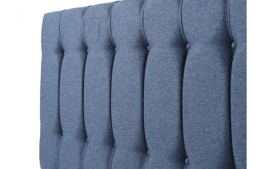 Lenny Contemporary button-backed upholstered floor-standing headboard