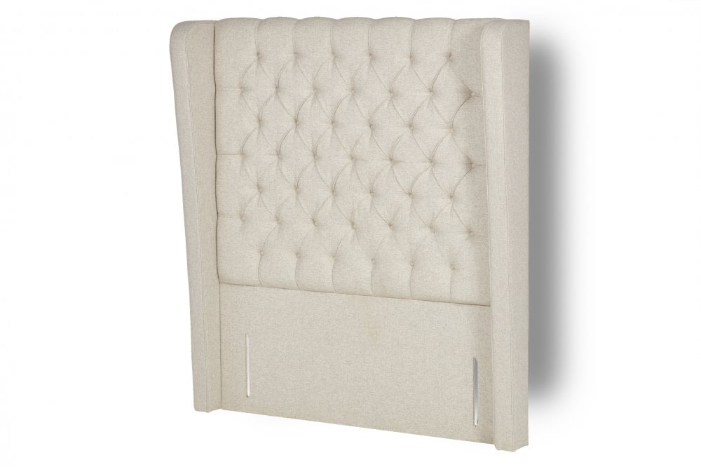 Mayfair Tall upholstered floor-standing headboard with wings