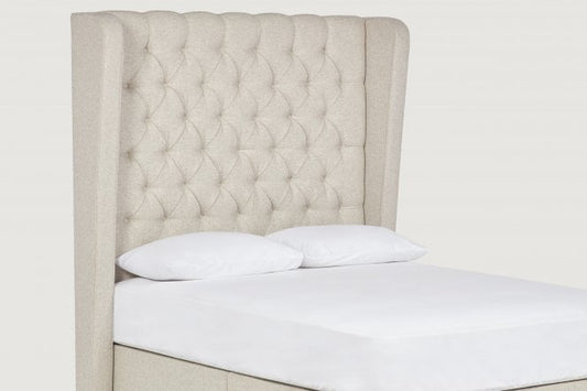 Mayfair Tall upholstered floor-standing headboard with wings