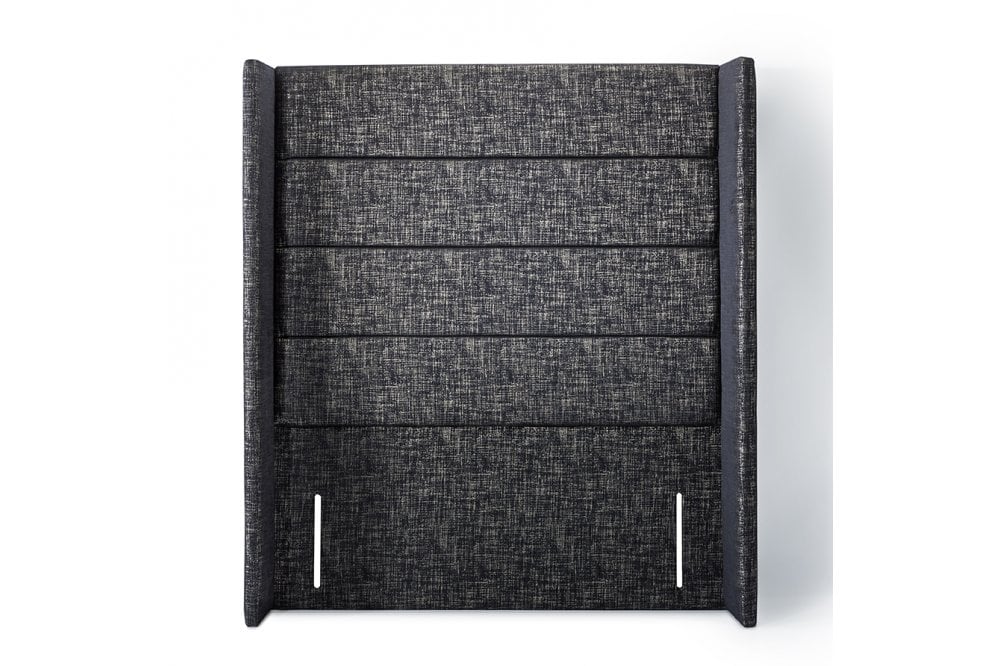 Mercury Tall contemporary upholstered winged floor-standing headboard