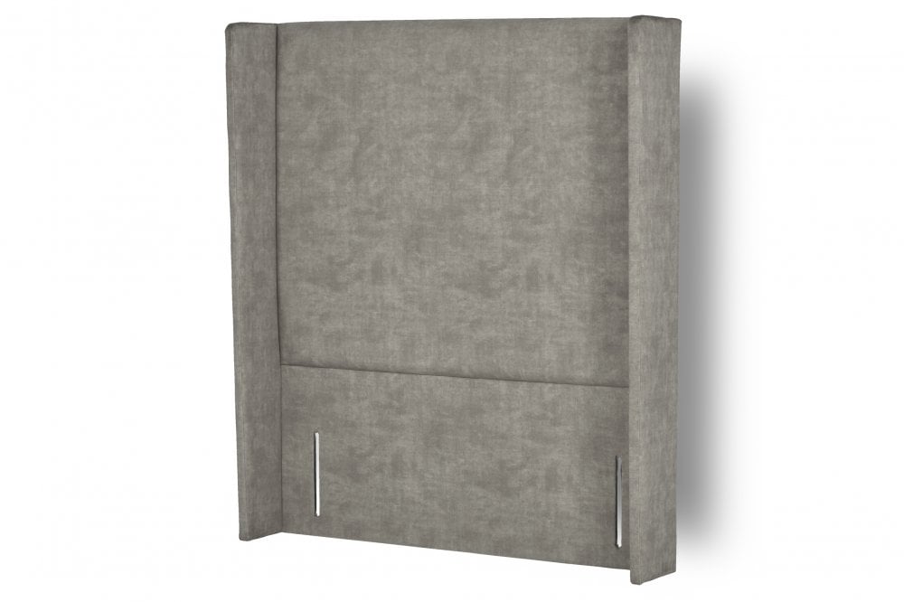 Peggy Tall upholstered floor-standing headboard with wings