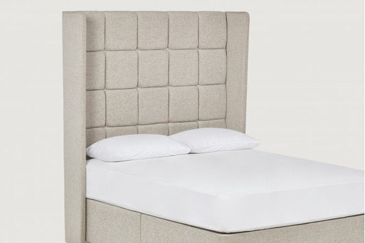 Petula Tall upholstered floor-standing headboard with wings