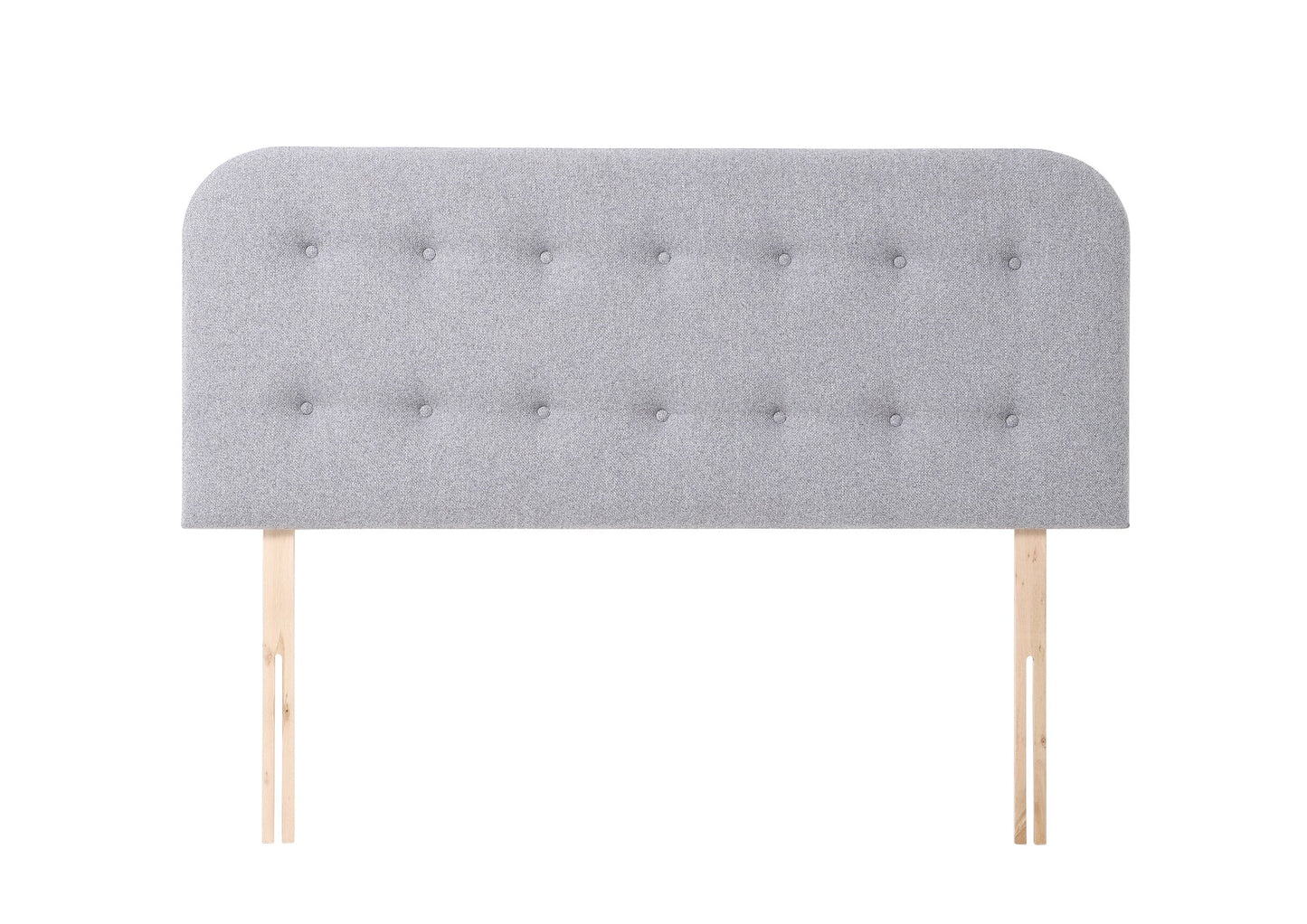 Shakespeare Contemporary button-backed upholstered mounted strutted headboard