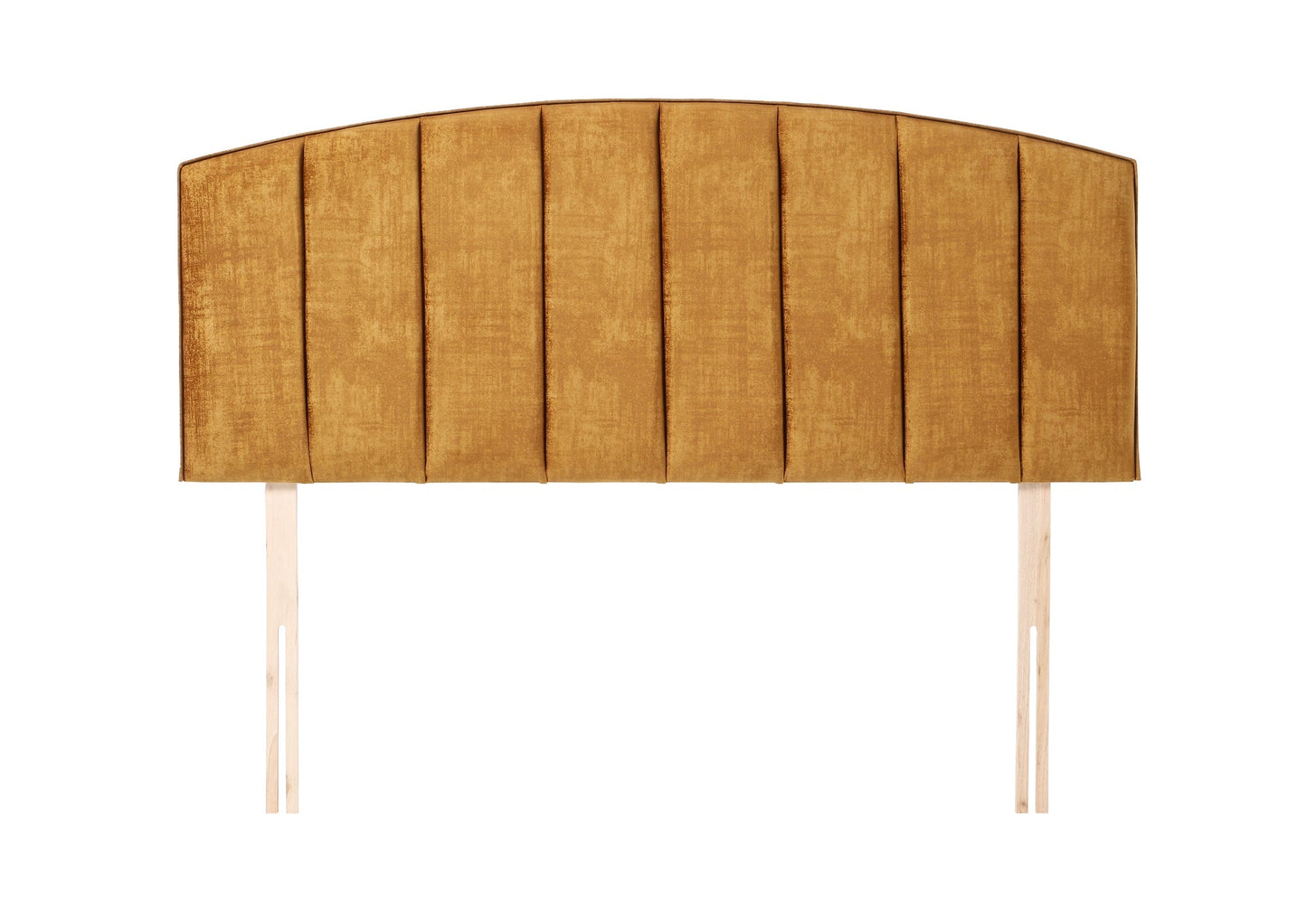 Lulu Contemporary upholstered fluted strutted mount headboard